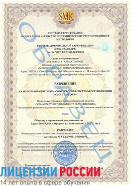 Образец разрешение Чистополь Сертификат ISO 50001